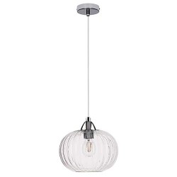 Spot-Light Suspension Chrome/Transparent Universe, 1xE27 Max 60W, IP20, 230V AC, Classe I