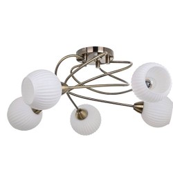 Moderne Plafonnier 5 x 60 W/E27 Pavie 8270511 Spotlight